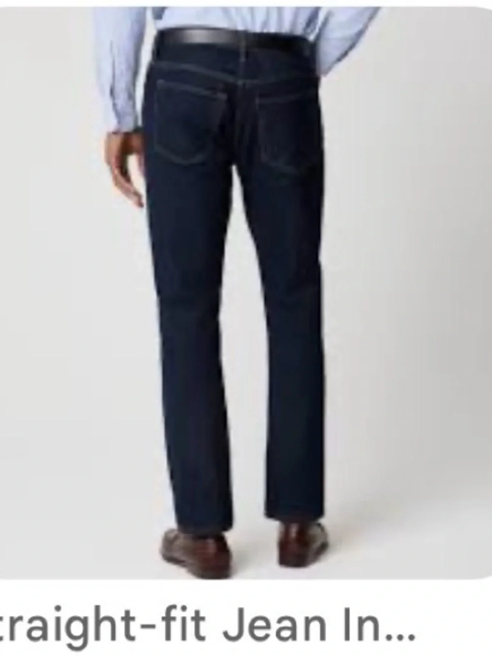J-CREWMen's Dark Blue Straight-Leg Jeans 1040